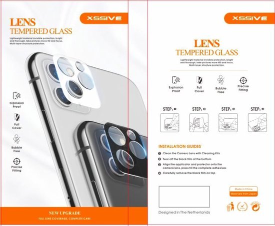 Xssive - Tempered Glass Lens Apple Iphone 11 Pro Max Zwart