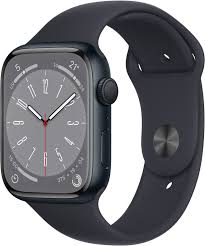 Apple Watch Series 8 - Smartwatch heren en dames - 45mm - Middernacht Aluminium